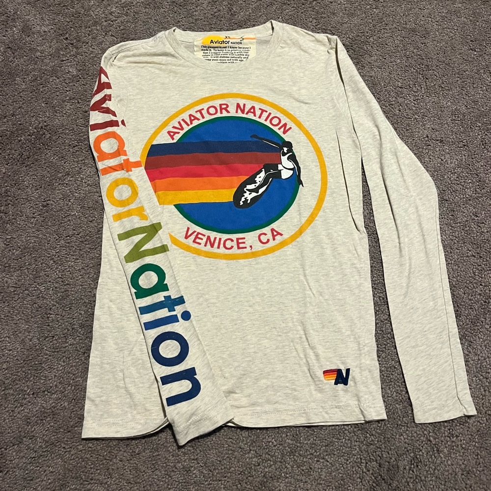 Aviator nation long sleeve tshirt